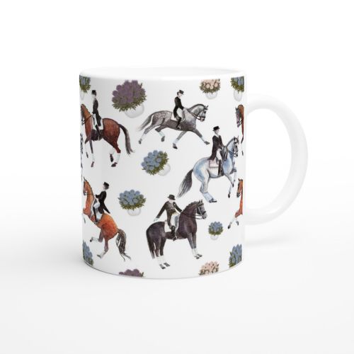 Dancing Dressage Horses Mug
